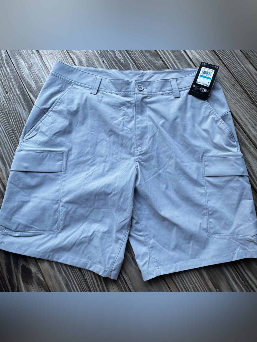 Men's Under Armour Light Gray Cargo Shorts Size 36